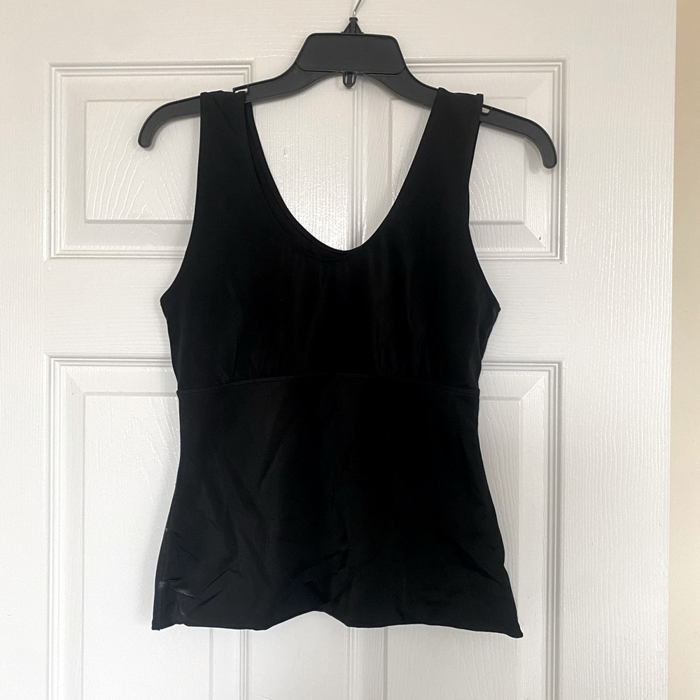 Ellen Tracy Spandex Tank Top Shapewear Black (Size XL)